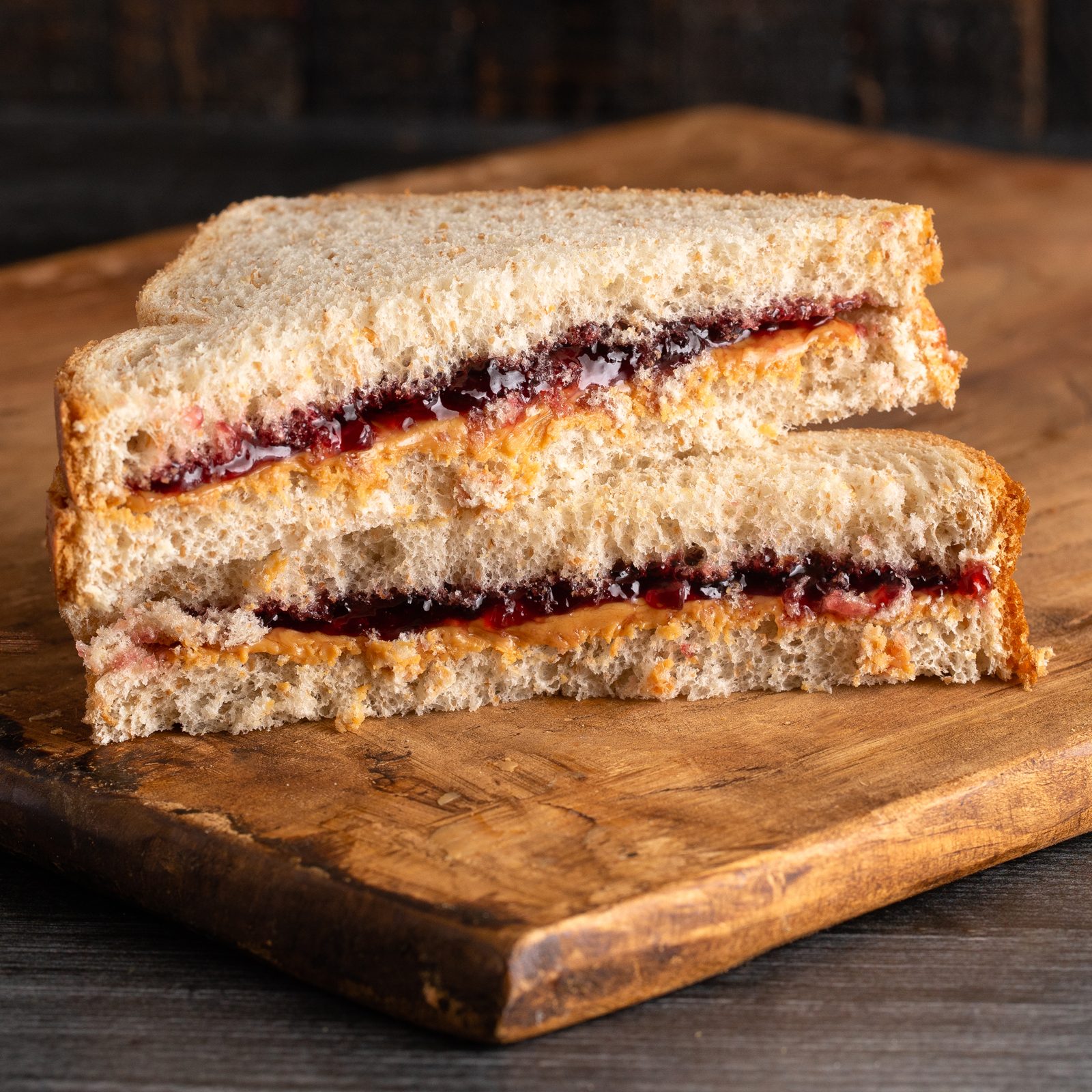 peanut butter and jelly sandwich