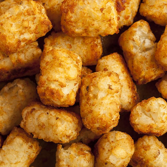 Organic Fried Tater Tots made from fried potato