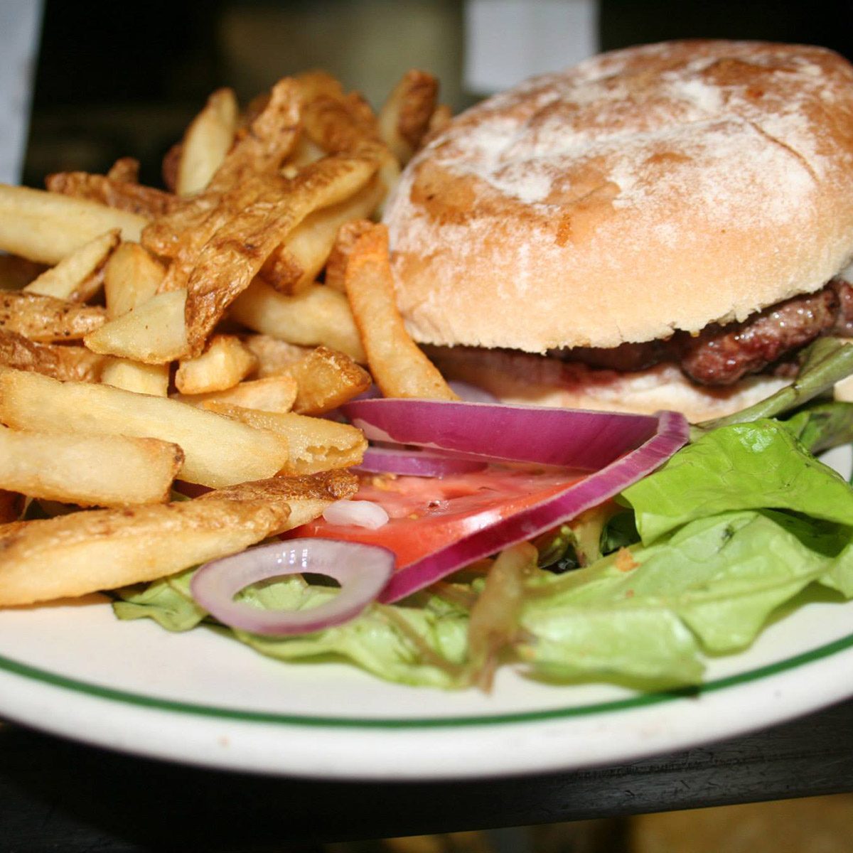 Chelsea Royal Diner burger and fries