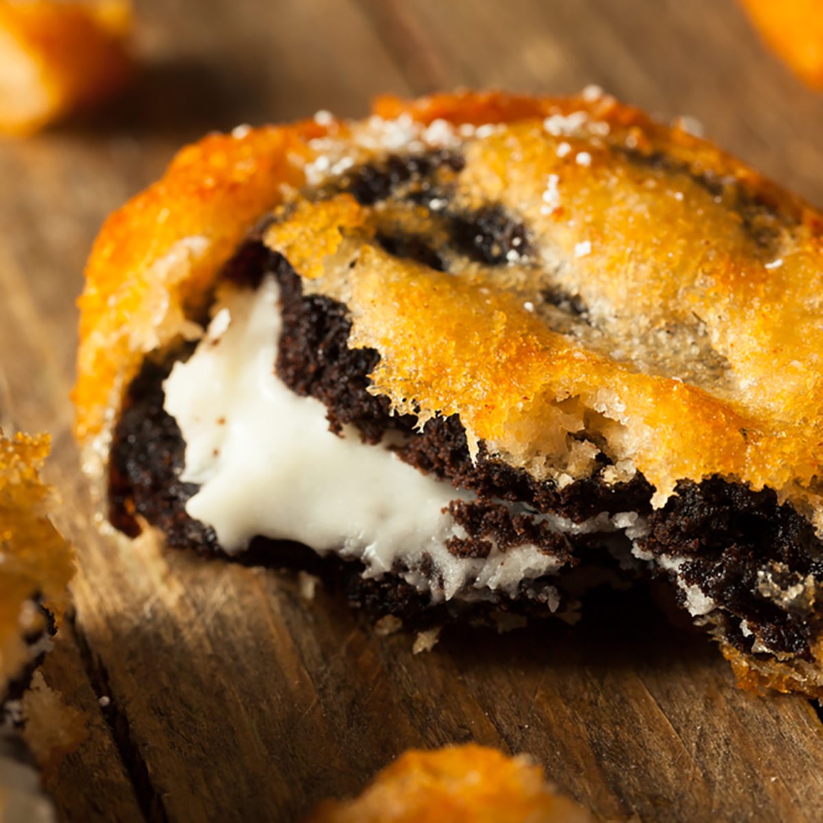 Deep Fried Chocolate Cream Cookies at the Fair; Shutterstock ID 408718897; Job (TFH, TOH, RD, BNB, CWM, CM): Taste of Home