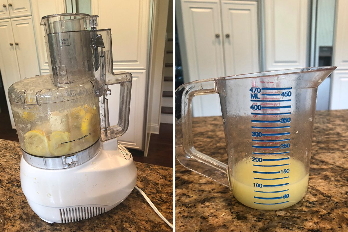 how to juice lemons in a food processor