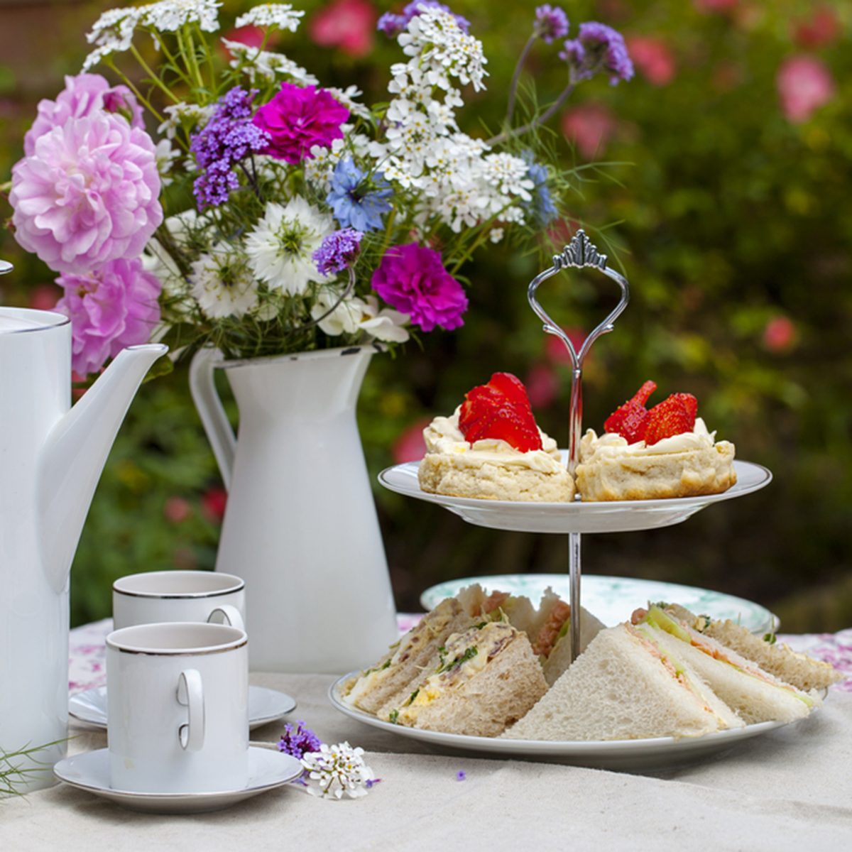 Afternoon tea in the garden
