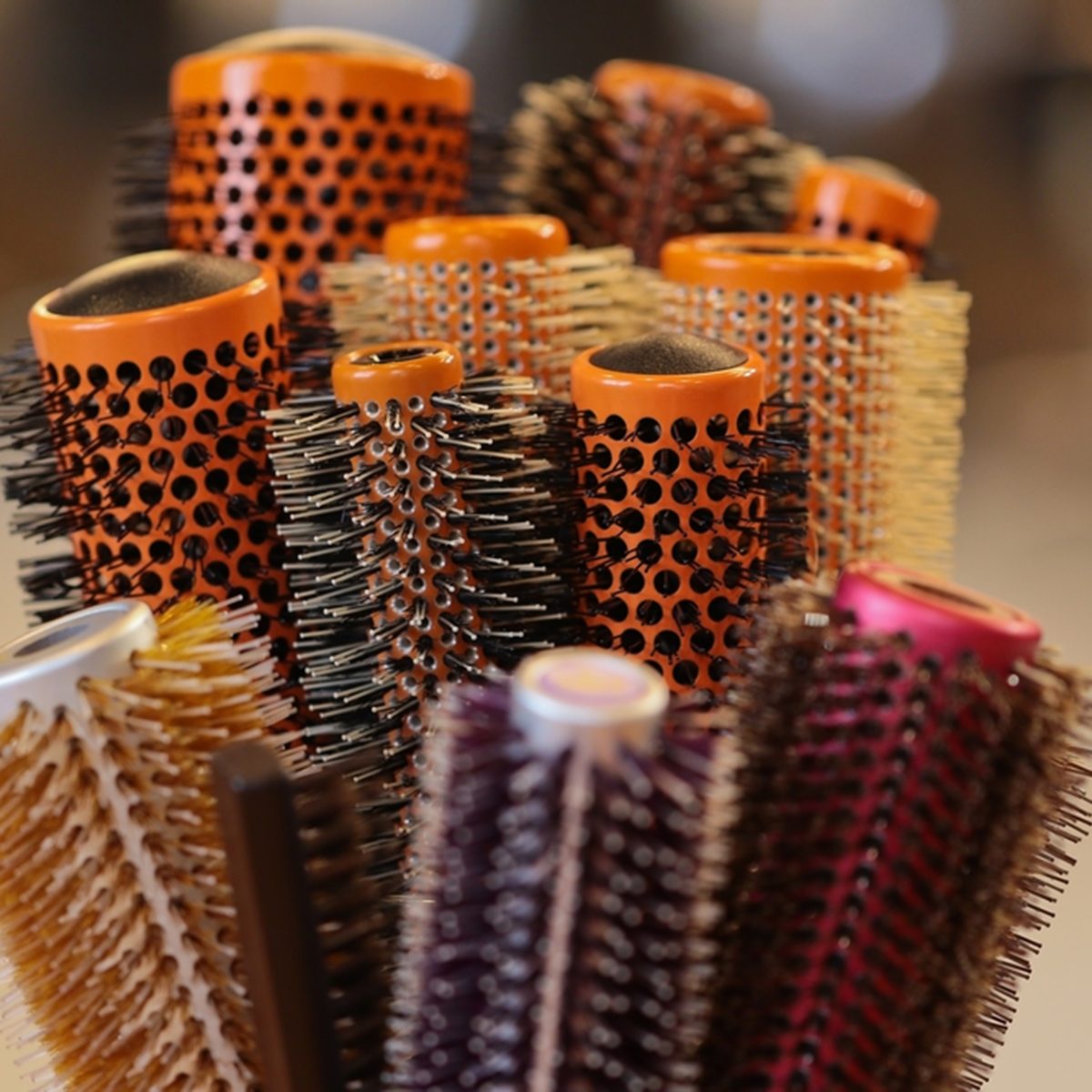 Colorful Hair brushes