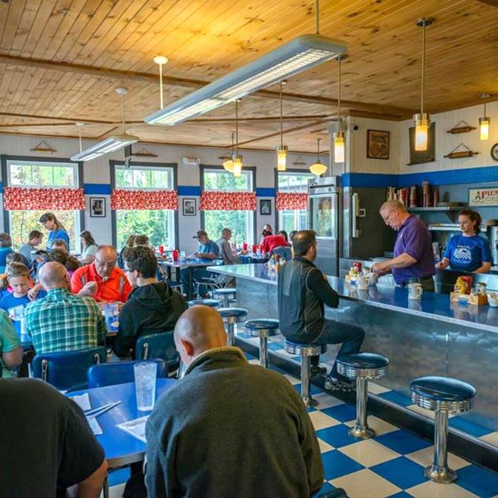 Diners eating at Betty