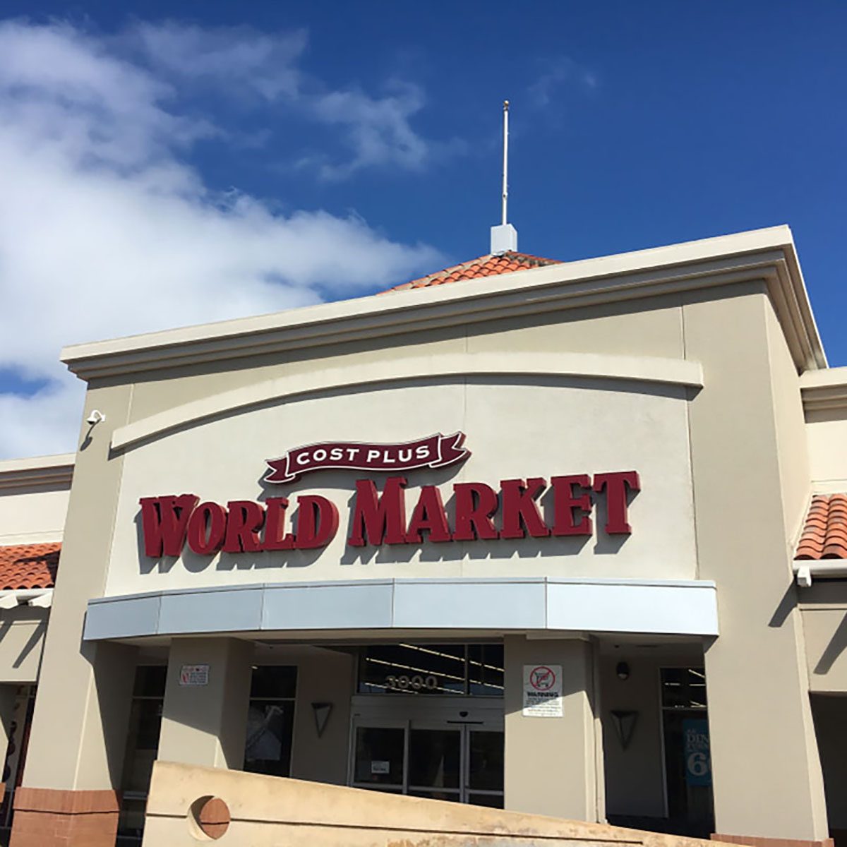 Cost Plus World Market store exterior. 