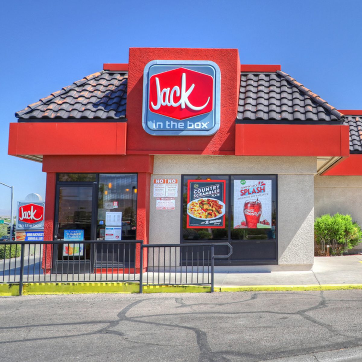Jack in the Box fast food hamburger restaurant