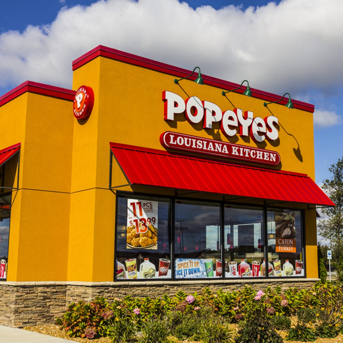 Popeyes Louisiana Kitchen Fast Food Restaurant.