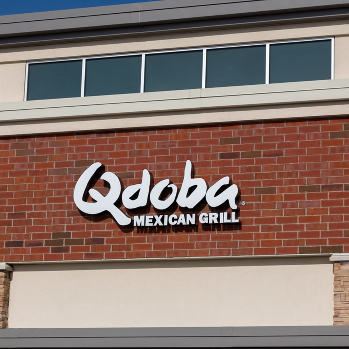 Qdoba Mexican Grill exterior and logo.