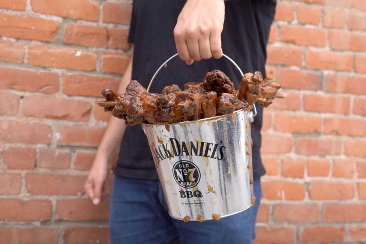 Huge bucket of ribs