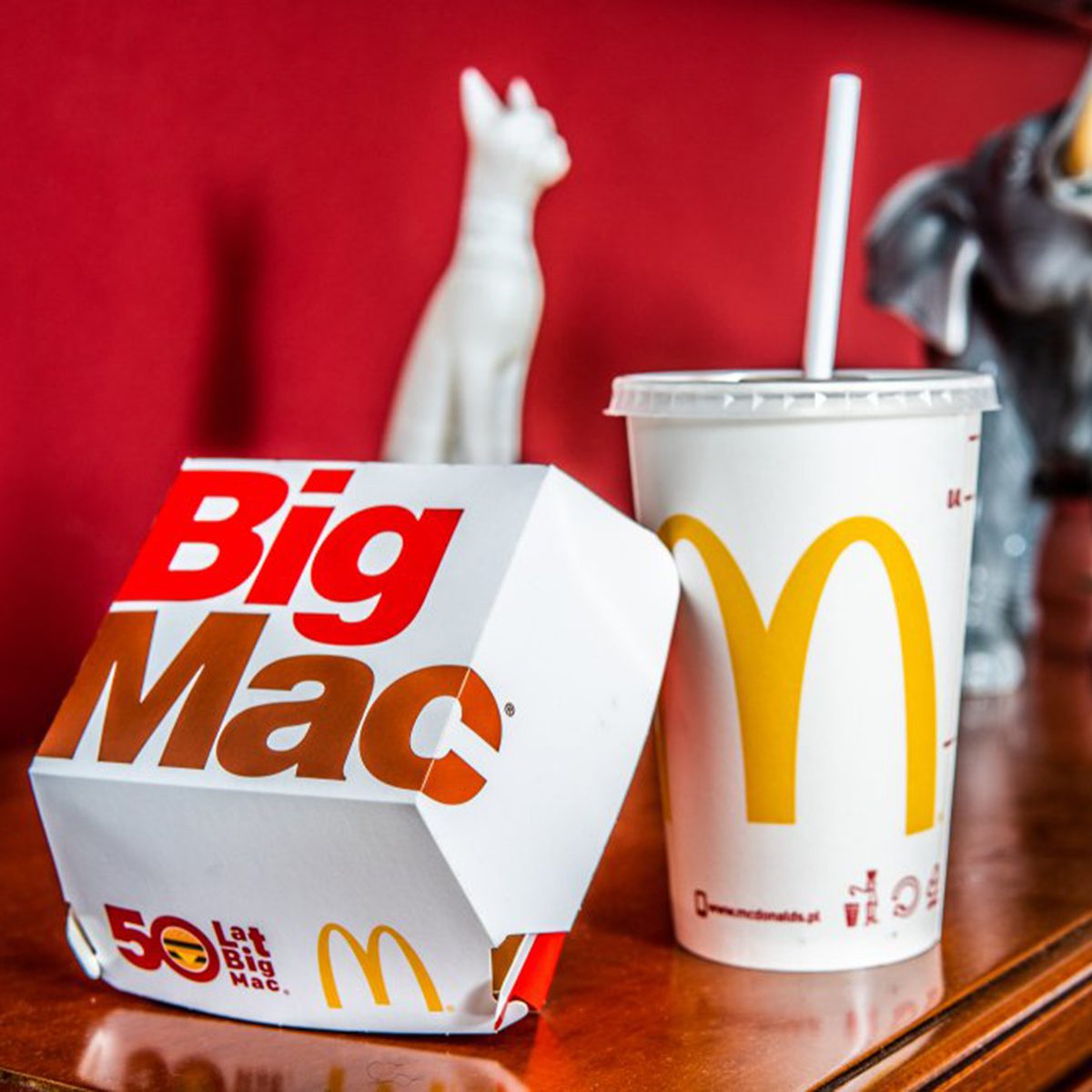 Big Mac on a fancy shelf