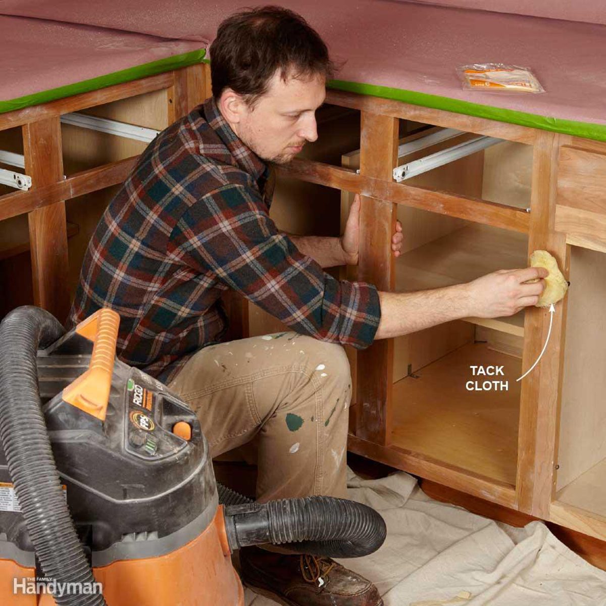 Vacuum, Then Use a Tack Cloth