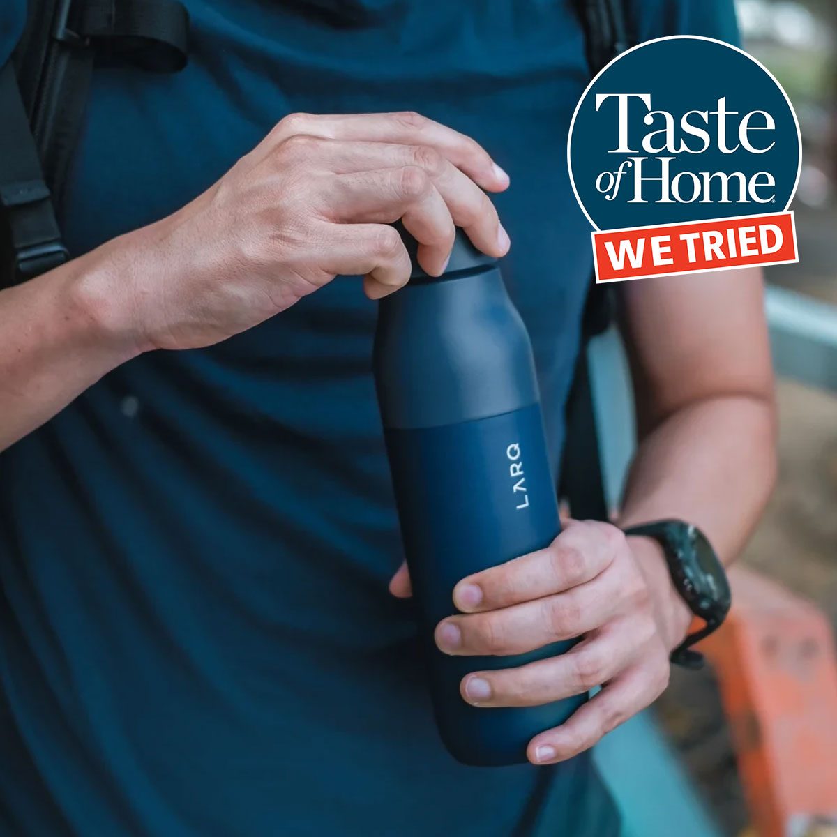 Template For Placing The Taste Of Home We Tried Logo Onto A 1200x1200 Image.