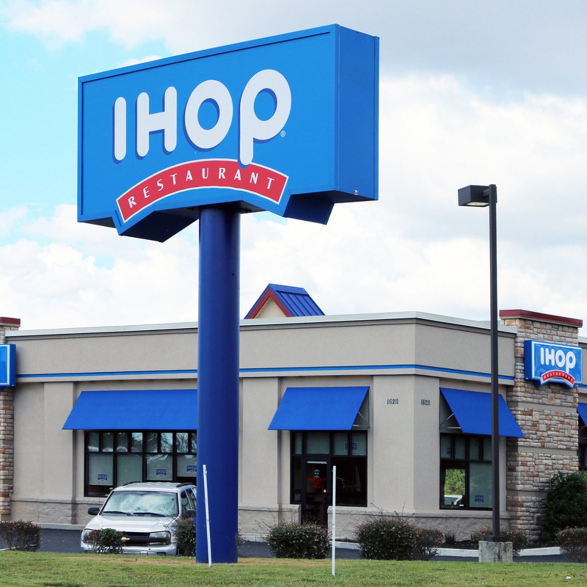 (International House of Pancakes) Restaurant exterior.