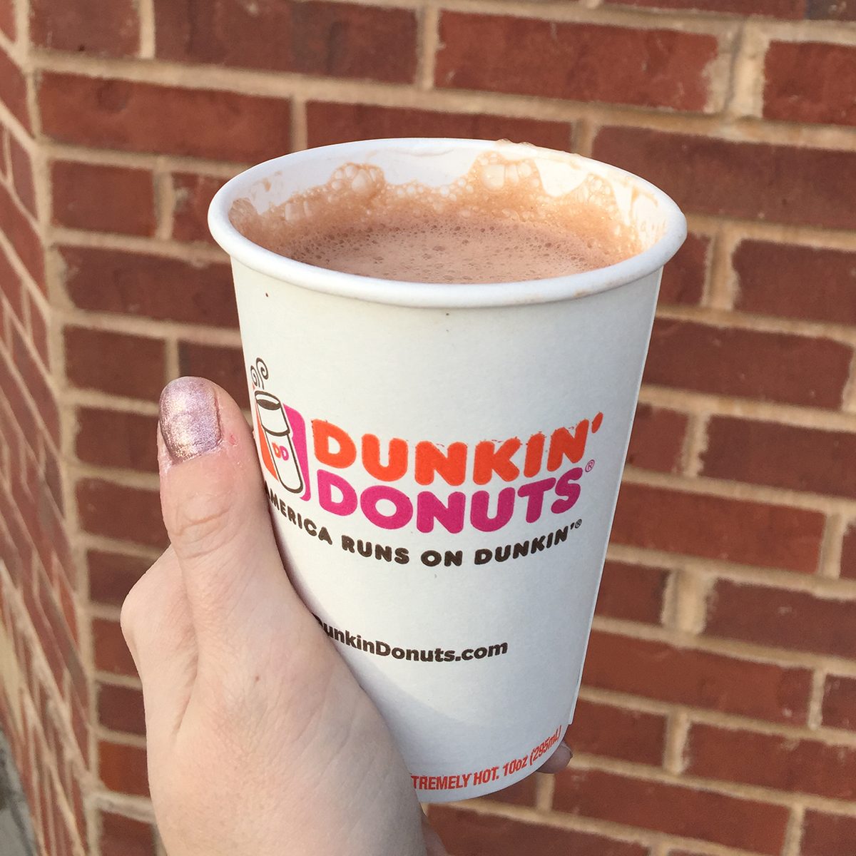 Dunkin hot chocolate