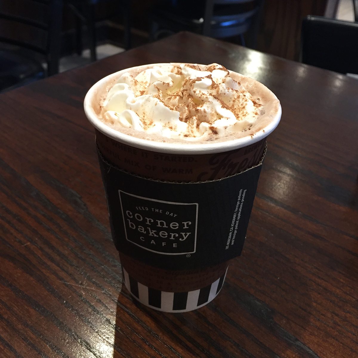 Corner Bakery hot chocolate