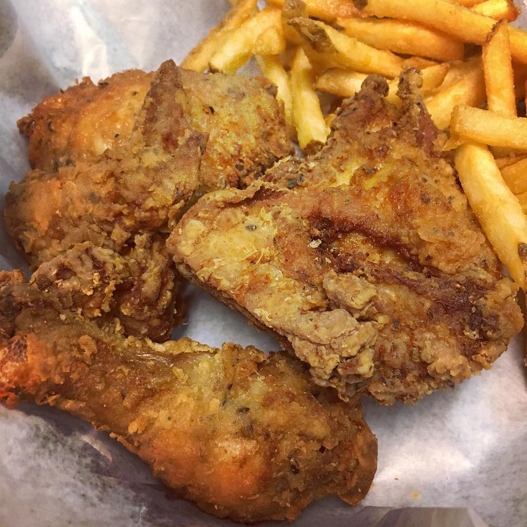 fried chicken from Chicken Charlies 
