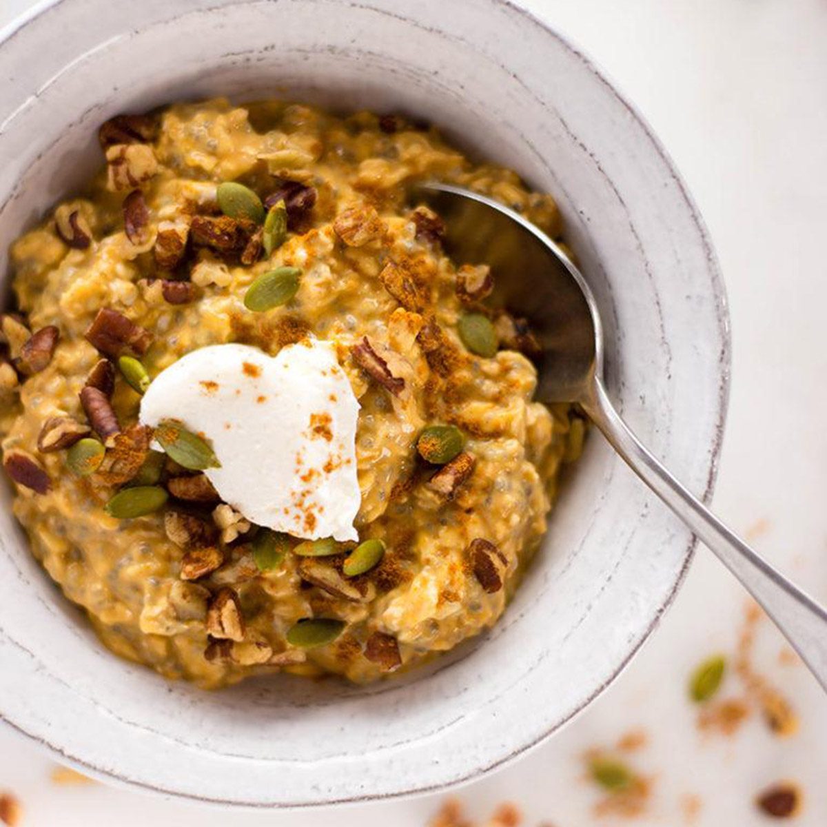 Pumpkin pie overnight oats