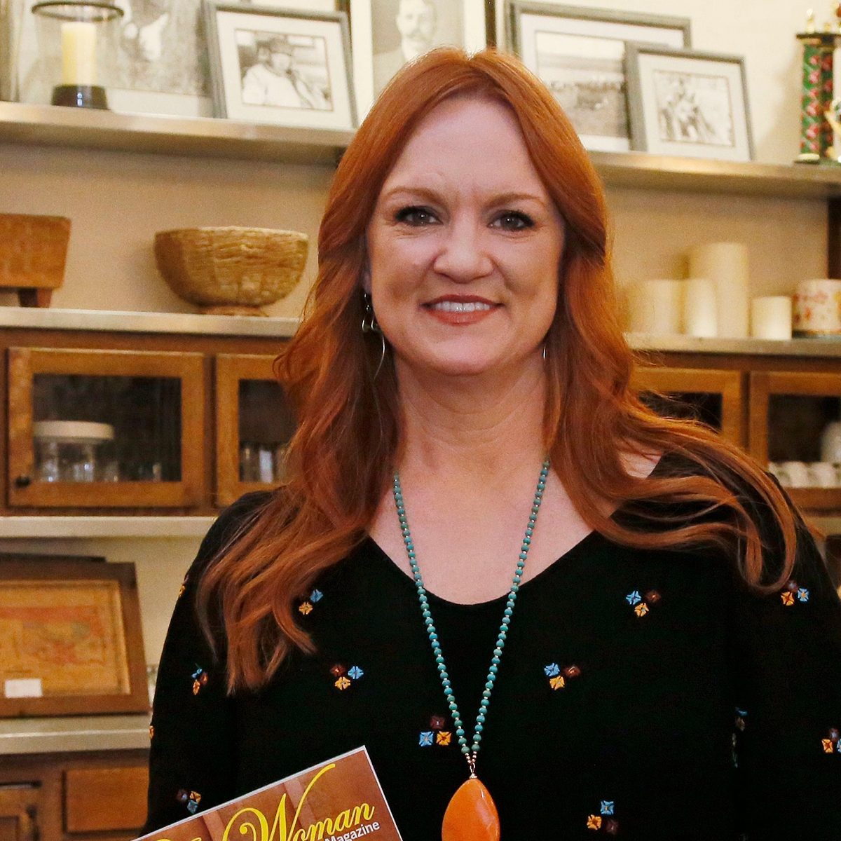 Mandatory Credit: Photo by Sue Ogrocki/AP/REX/Shutterstock (9704786ar) Ree Drummond is pictured during an interview in Pawhuska, Okla, . Growing up in a town she considered 