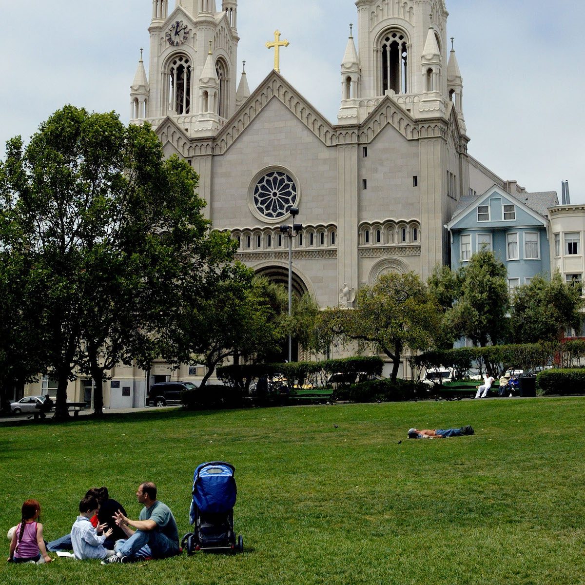Washington Square Park in North Beach, San Francisco