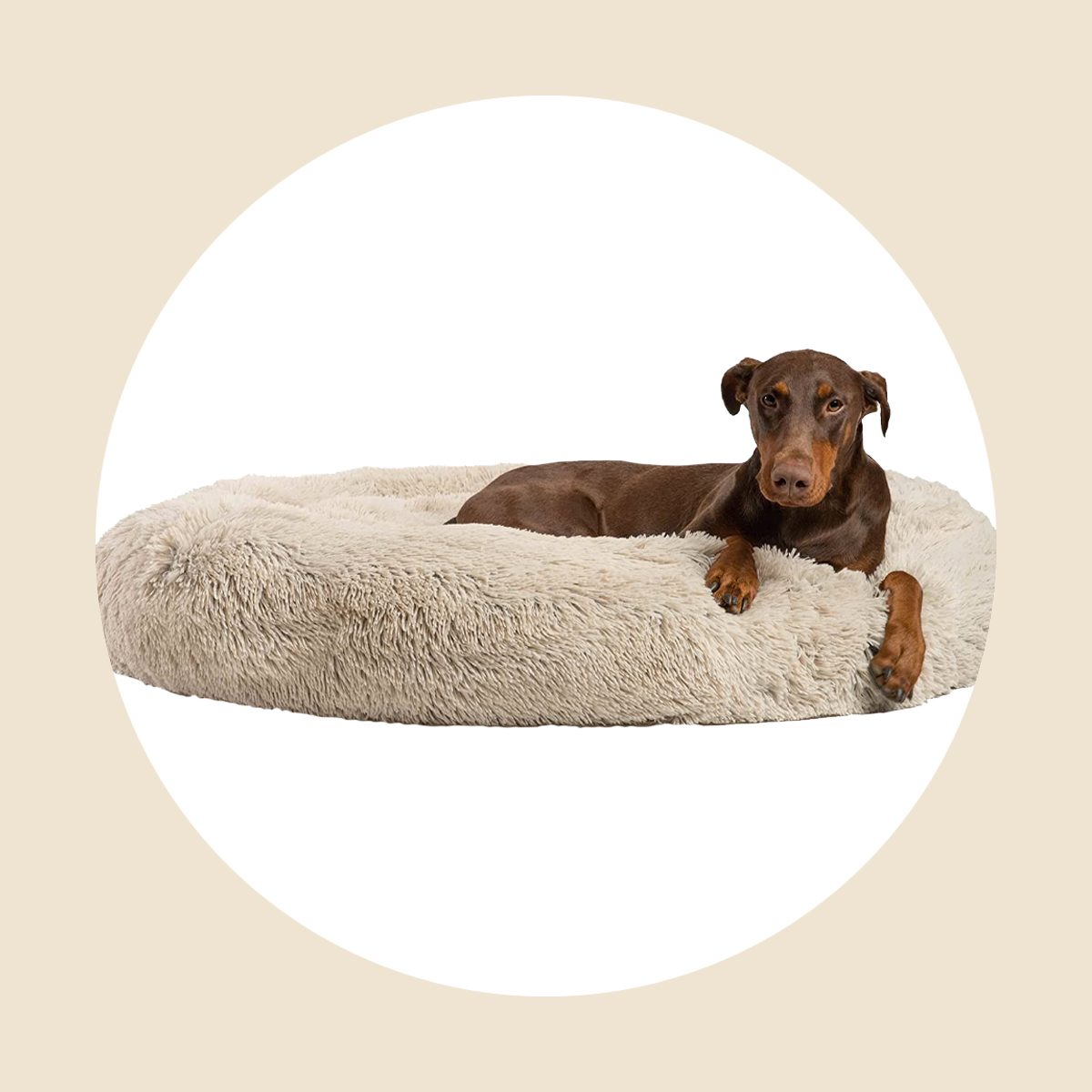 The Original Calming Donut Cat And Dog Bed 
