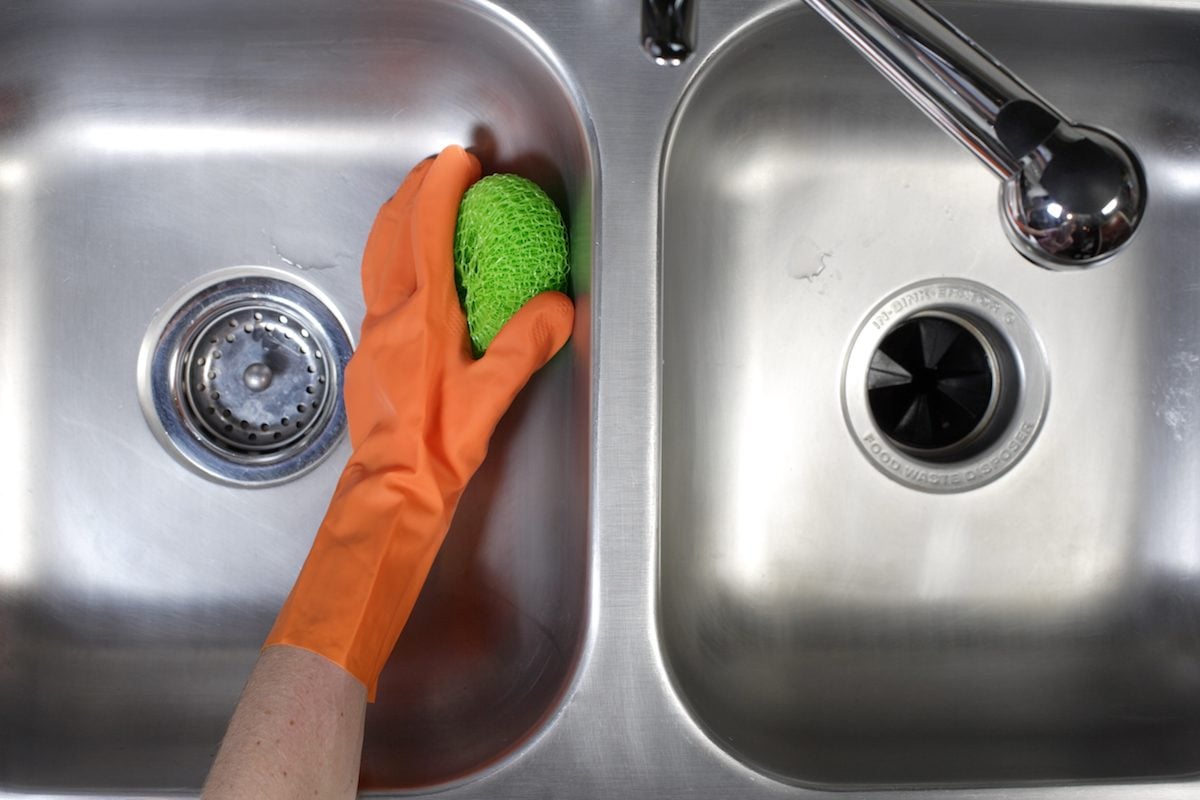 How to Polish a Stainless Steel Sink With a Pantry Ingredient You Already Have