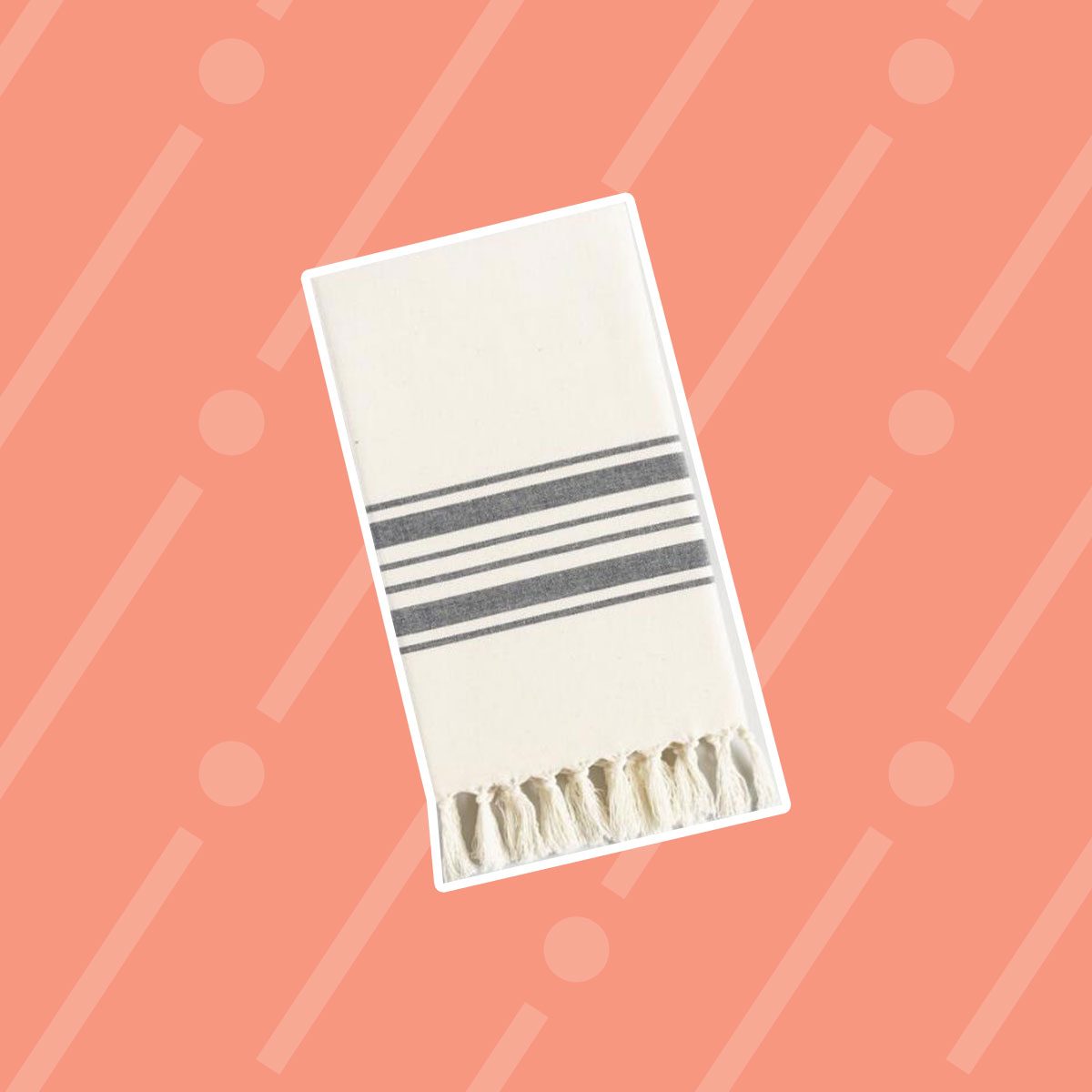 Black Villa Stripe Kitchen Towels