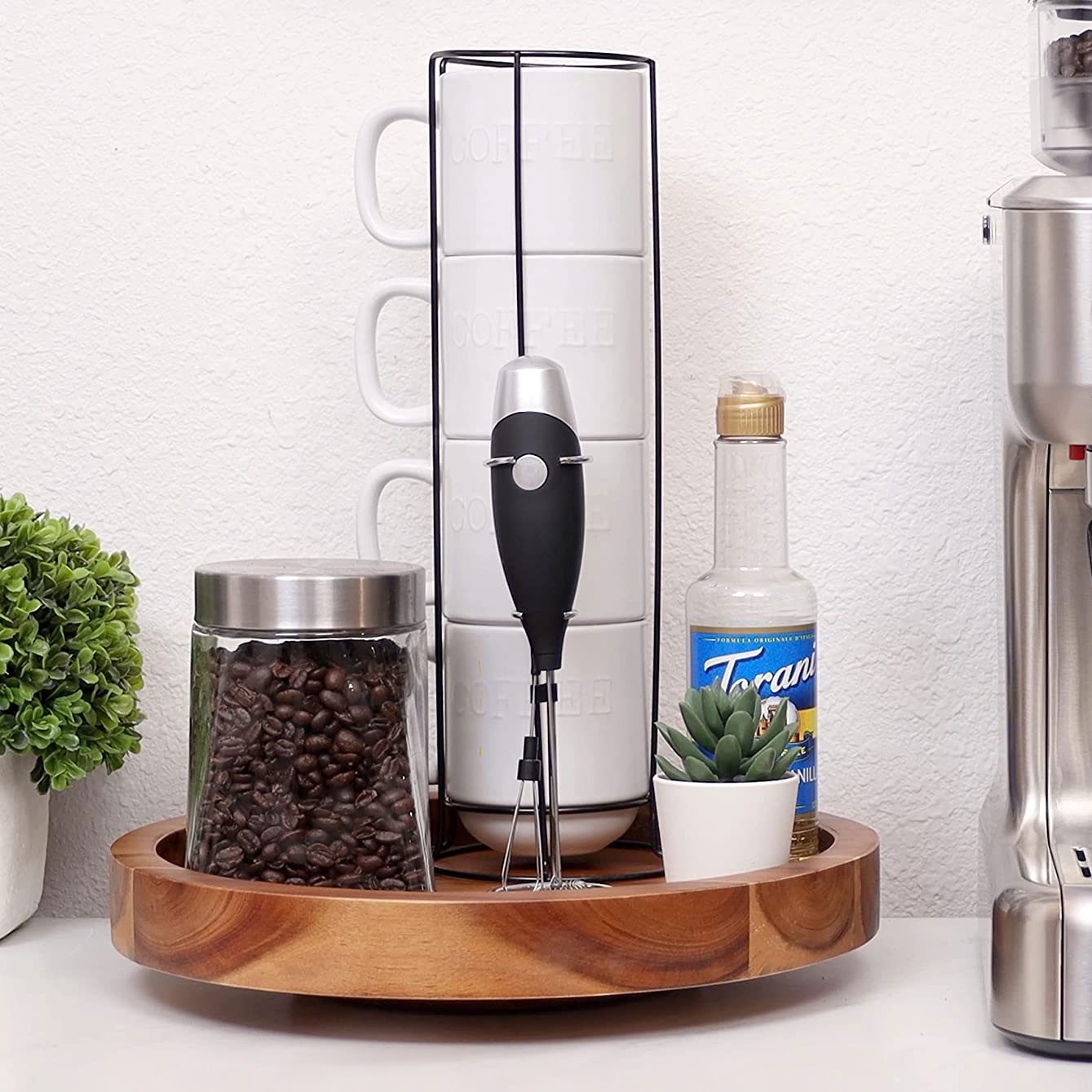 Acacia Wooden Lazy Susan Via Amazon.com Ecomm