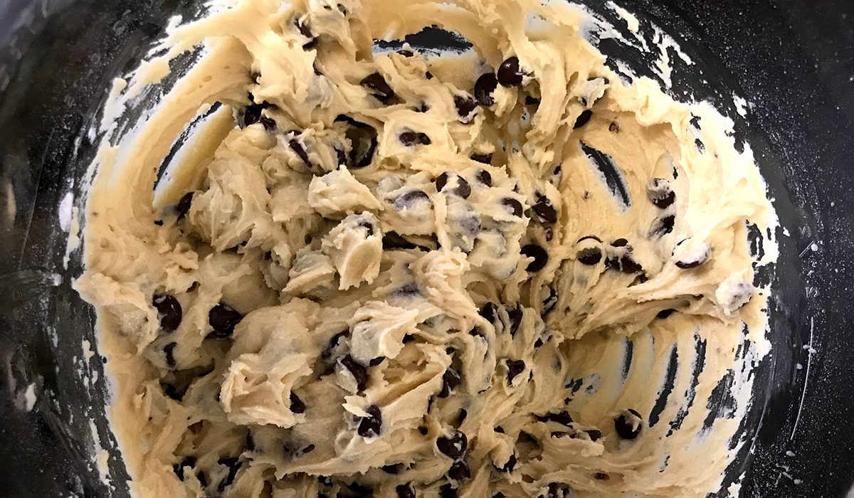 Bowl of cookie dough