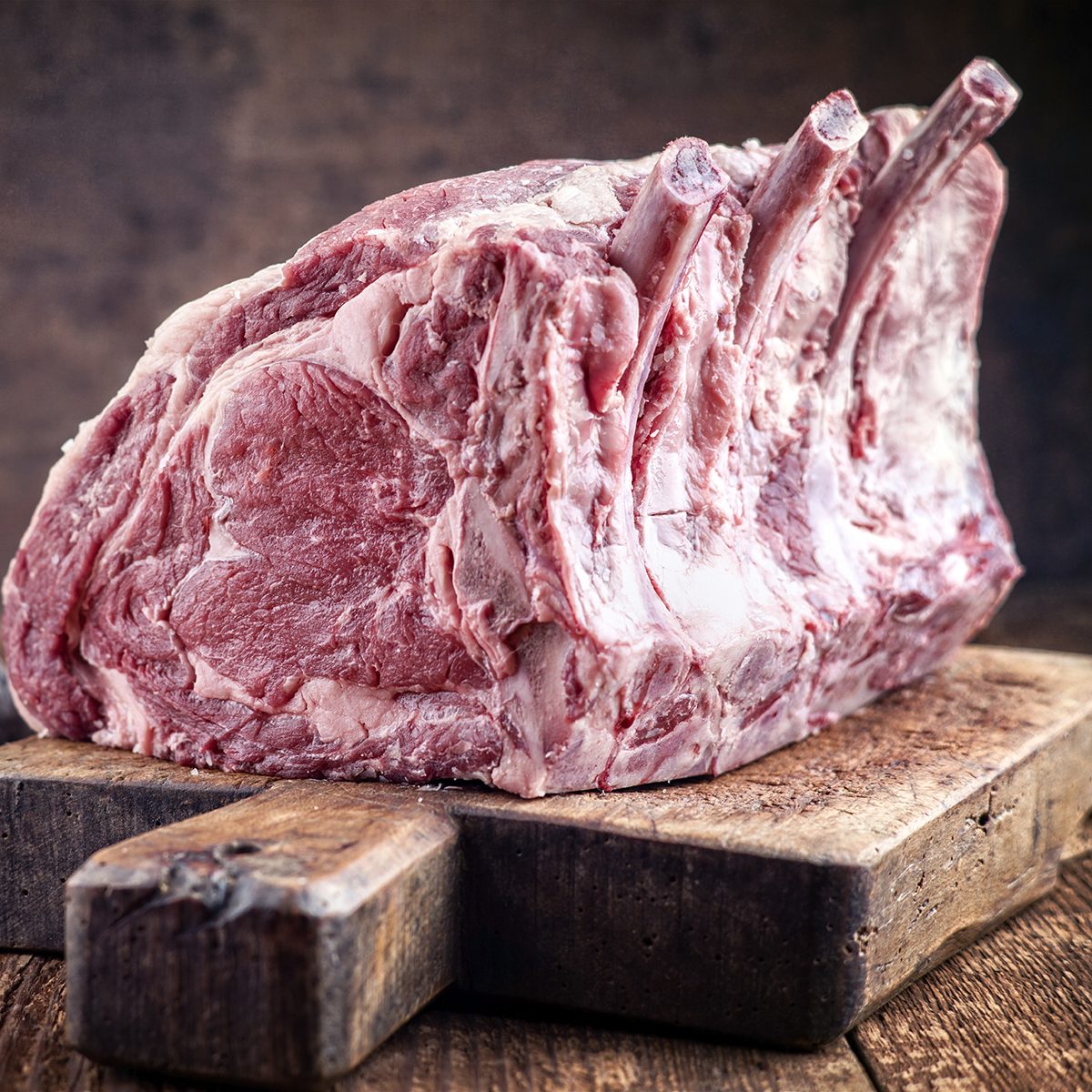 Dry Aged Cote de Boef on Cutting Board