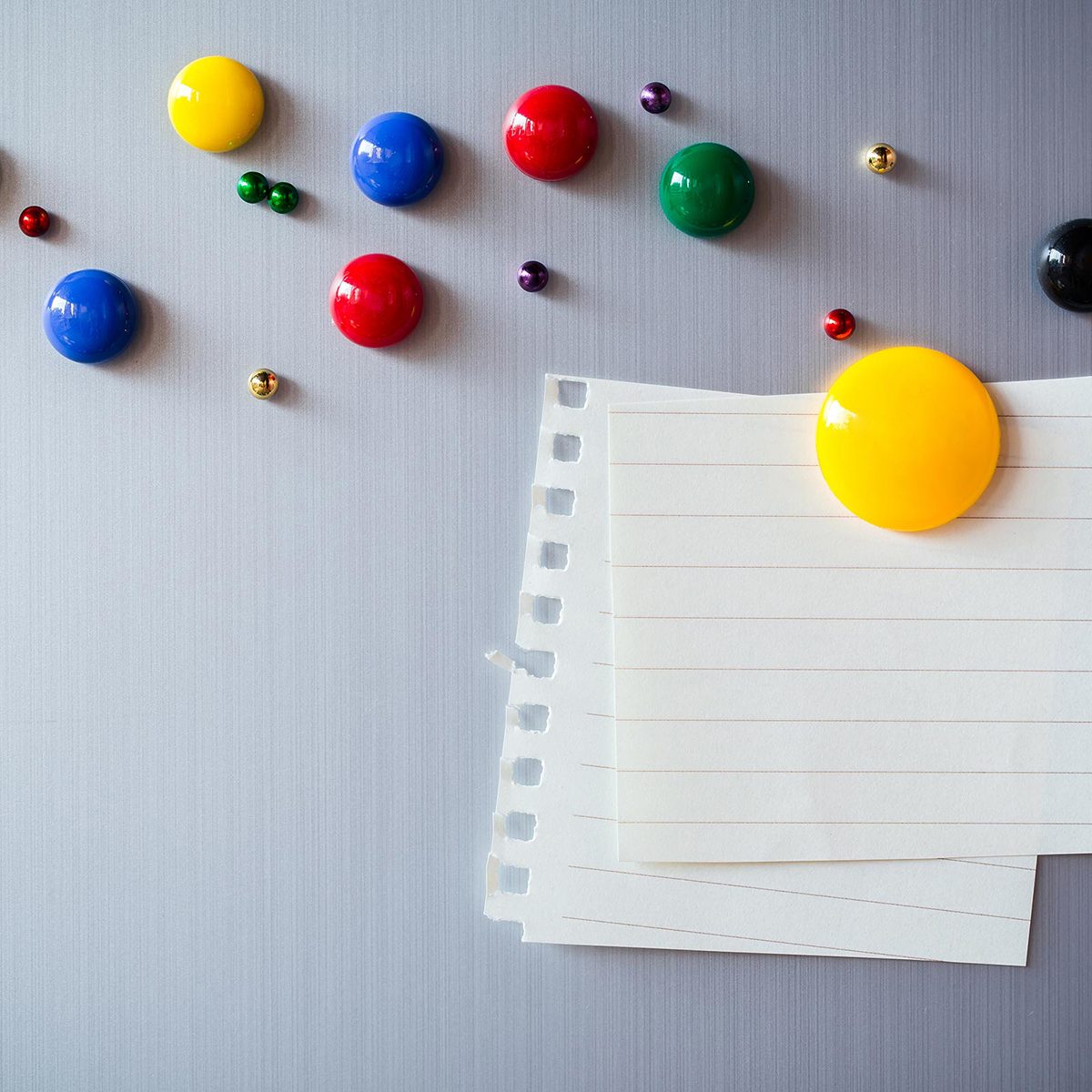 Fridge magnets in a rainbow of colors