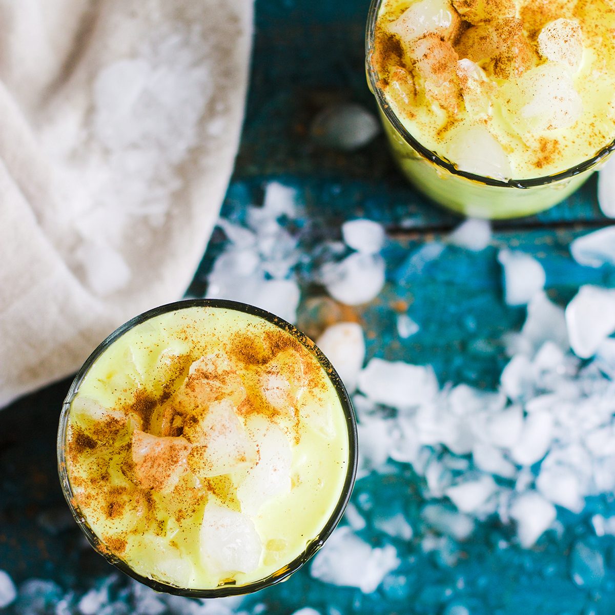 Spiced rum golden milk
