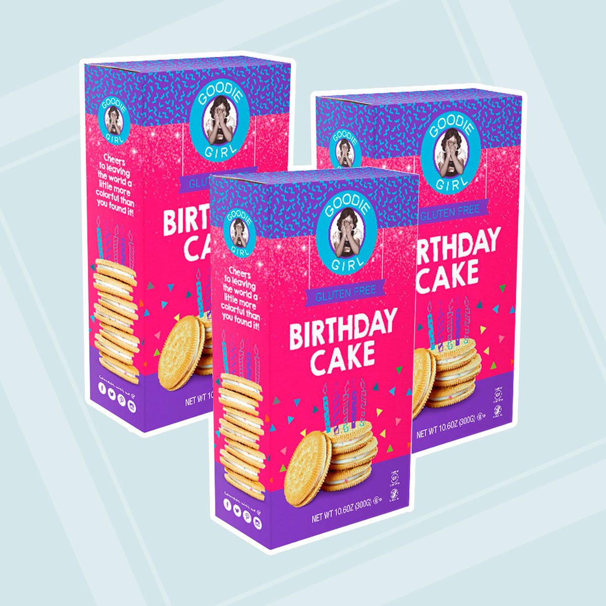 Goodie Girl Birthday Cake Sandwich Cookies