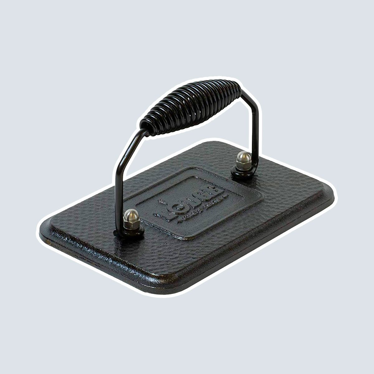 Lodge Rectangular Cast Iron Grill Press