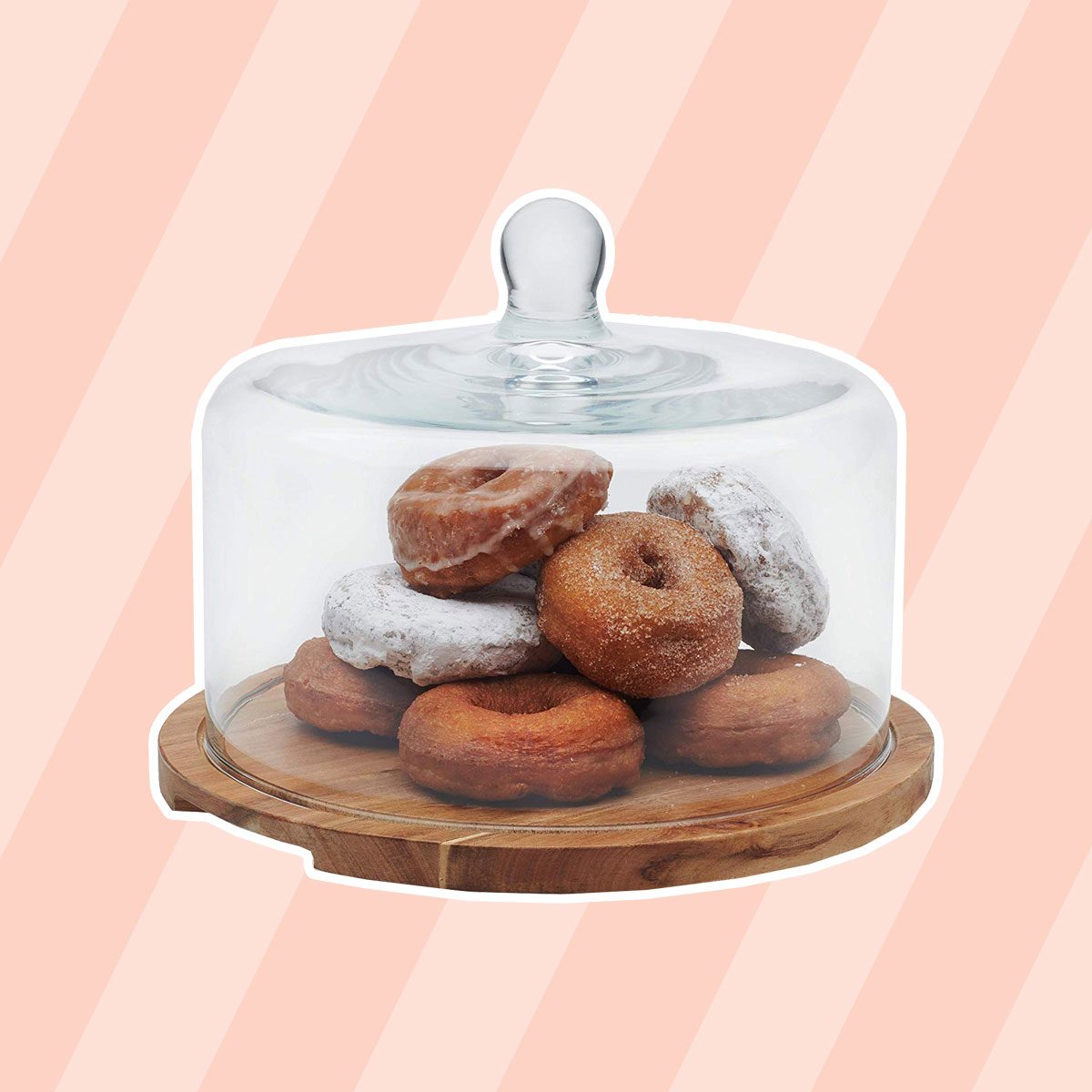 Libbey Acaciawood Cake Stand