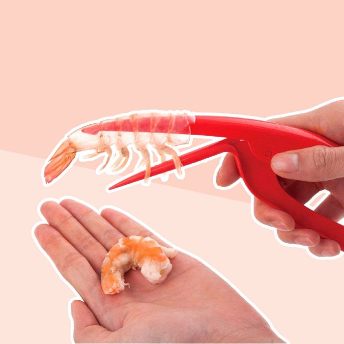 Prawn peeler and shrimp deveiner