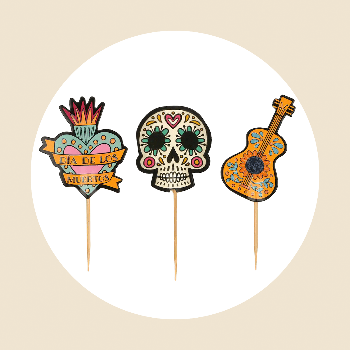 Day Of The Dead Treat Toppers