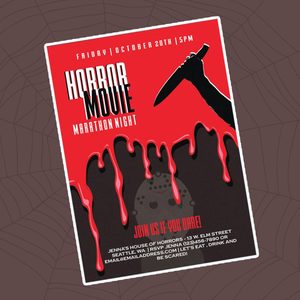 horror movie marathon halloween party