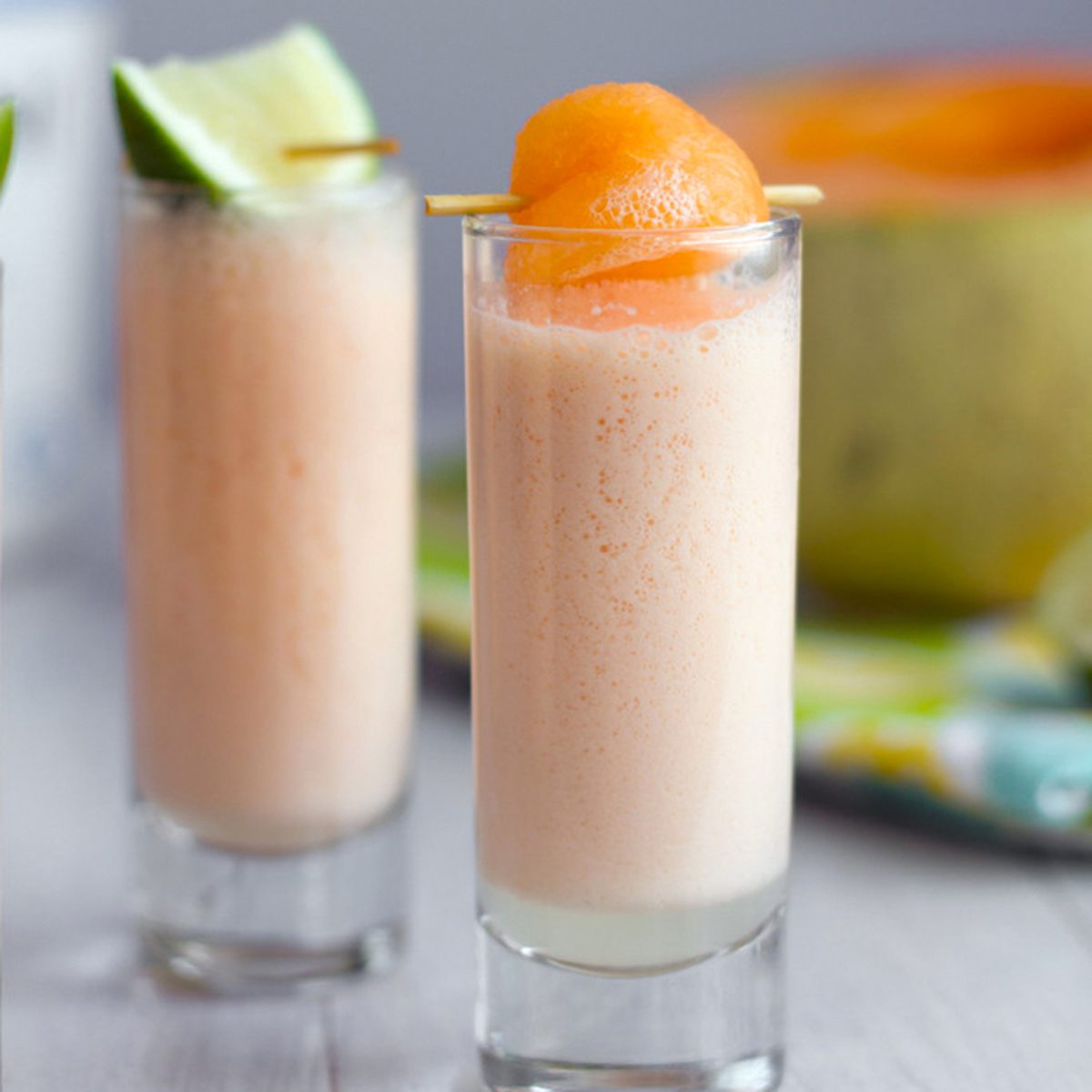 Cantaloupe Smoothie Shooters
