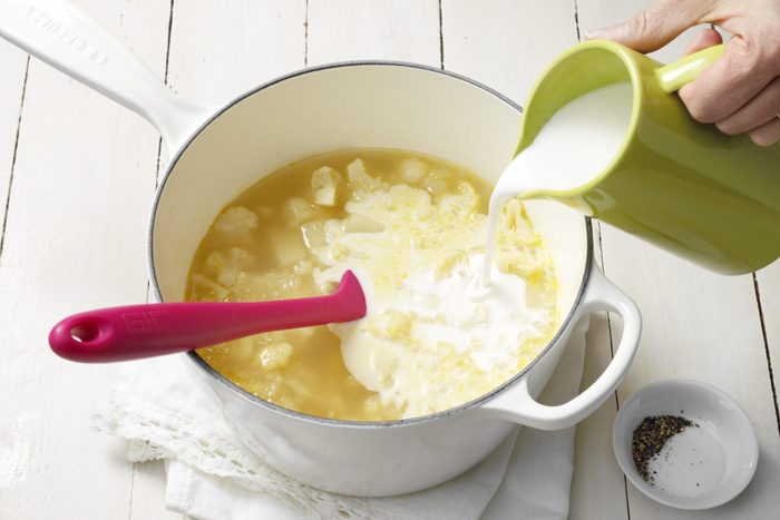Vegan Cauliflower Soup coconut milk