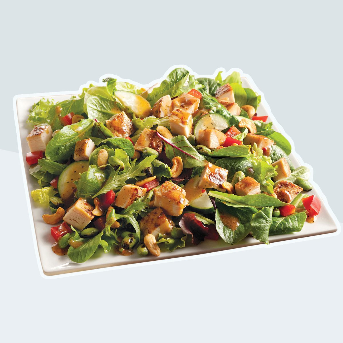 wendys_salads Asian Cashew Chicken Salad and BBQ Ranch Chicken Salad