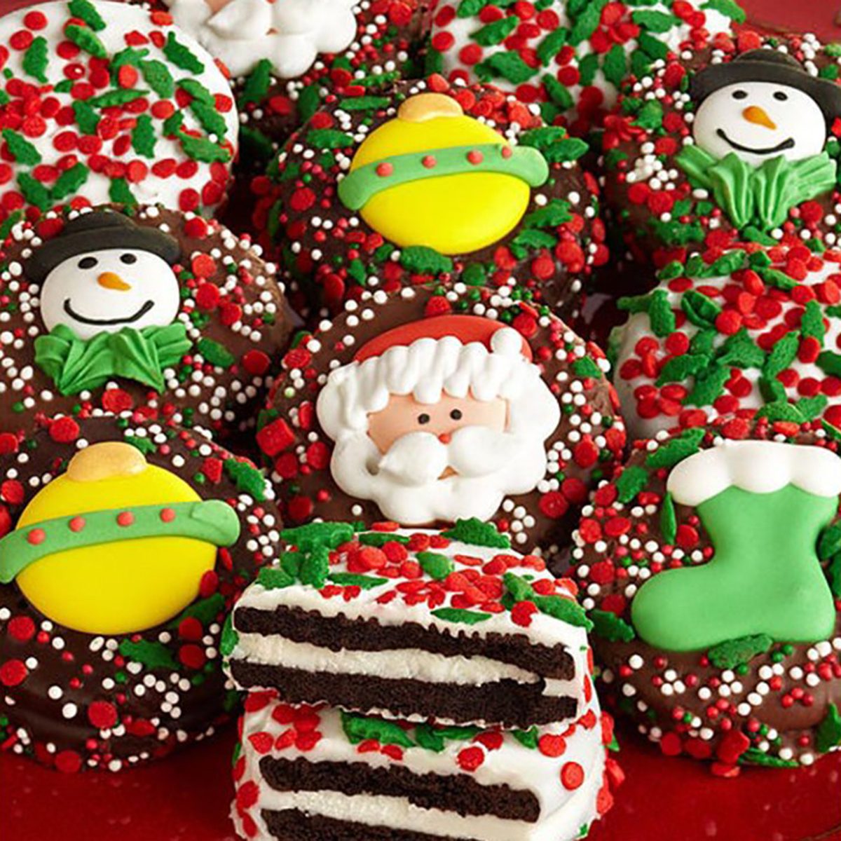 1-800-BASKETS.com Holiday Belgian Chocolate Covered Oreo Tin