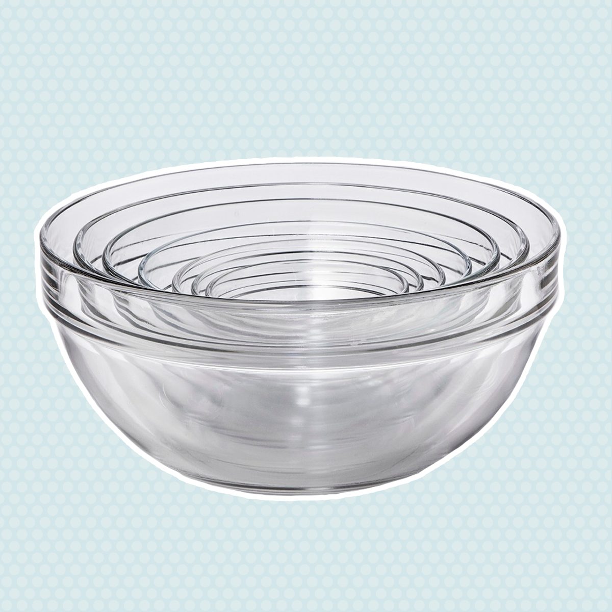 Set of 10 Glass Mixing Bowls - Made By Design™