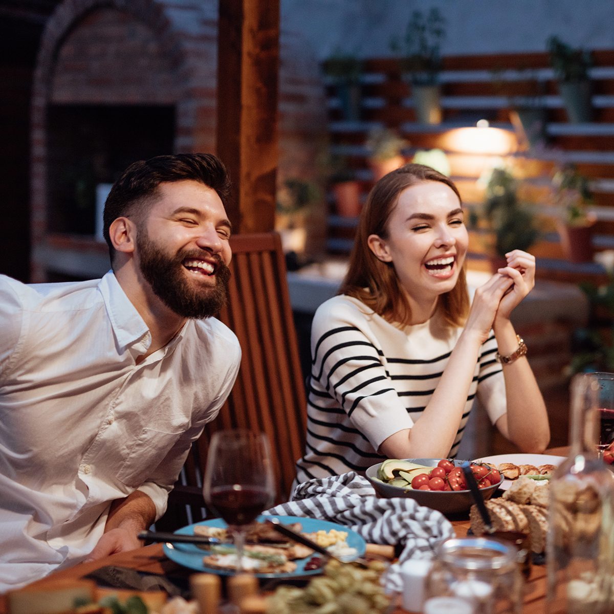 Friends Dining Outdoor
