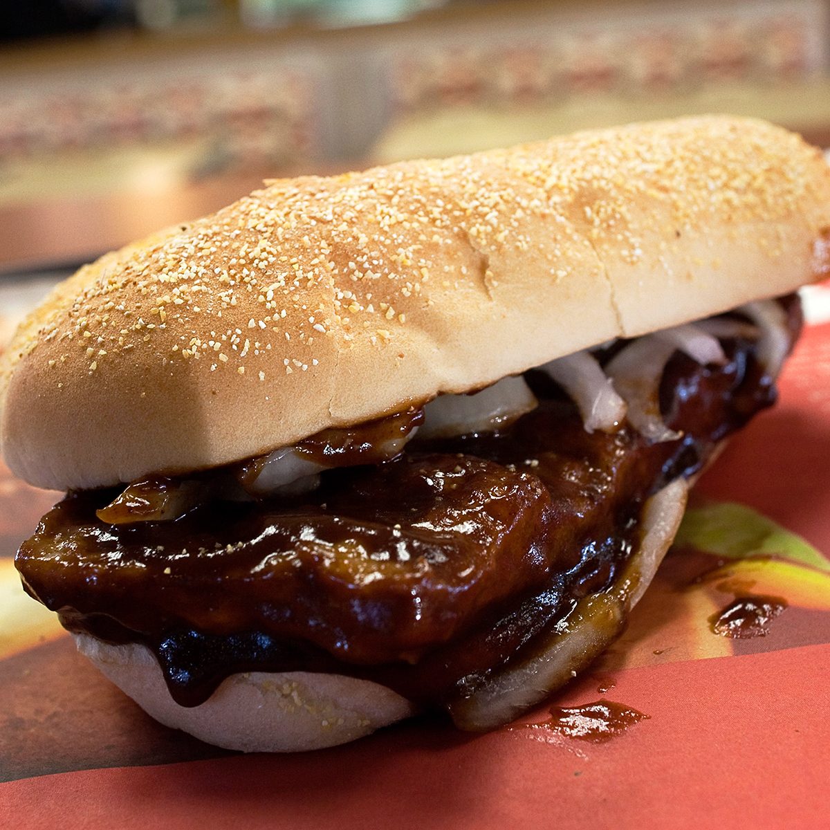 SAN FRANCISCO, CA - NOVEMBER 03: A McRib is seen at a McDonald
