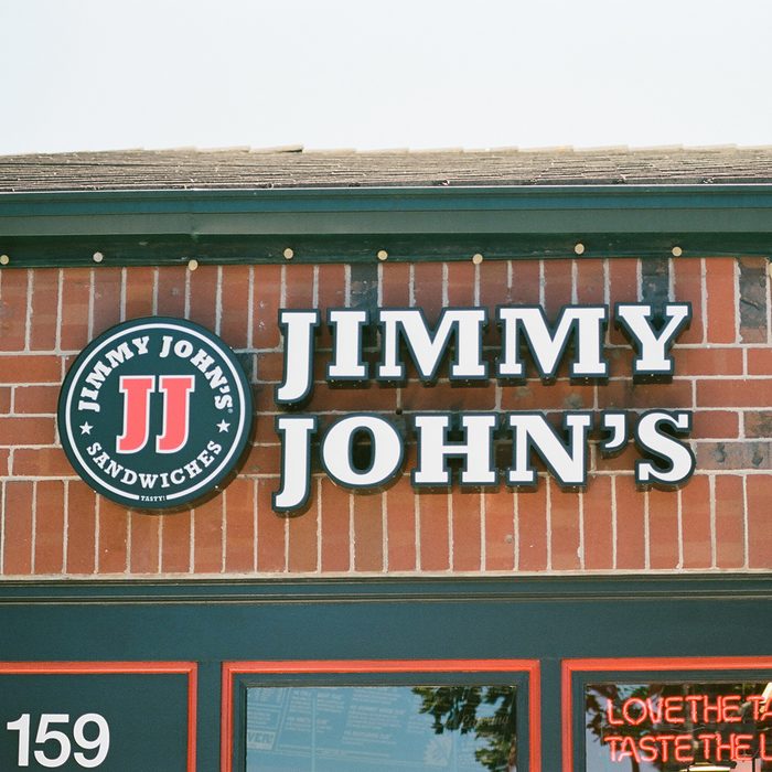 Facade with signage for the fast food restaurant Jimmy John