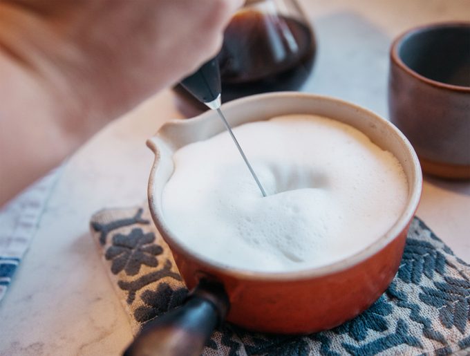 How To Make A Latte At Home Step 2