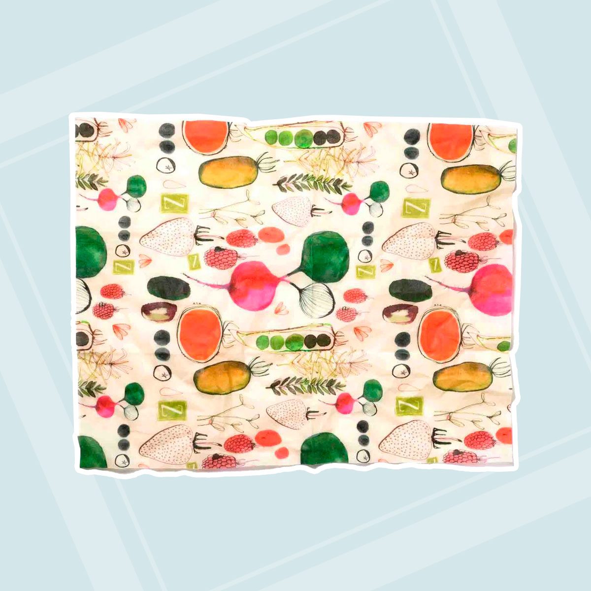 Z WRAPS FARMER’S MARKET REUSABLE BEESWAX WRAP