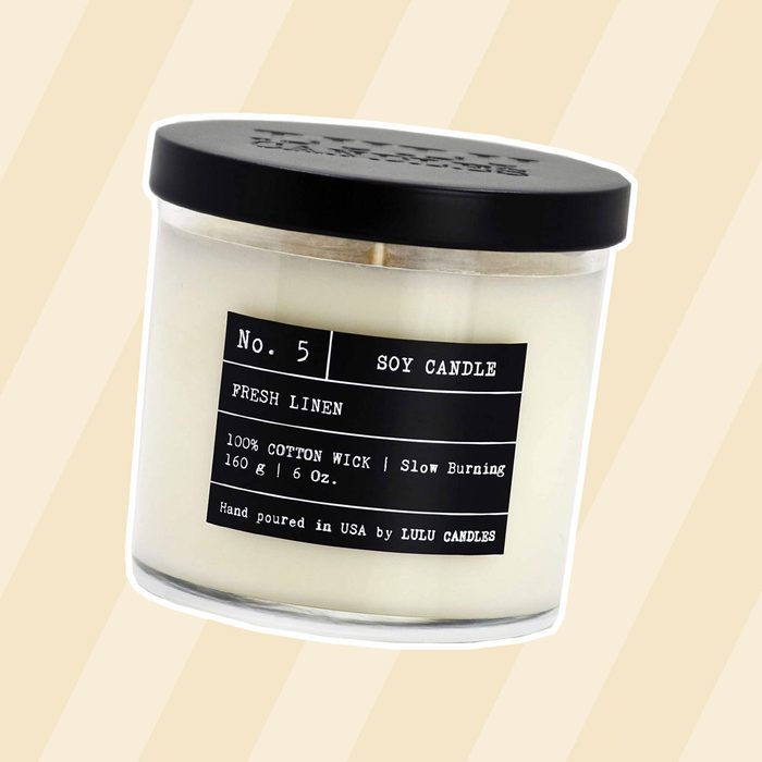 Lulu Candles | Fresh Linen | Luxury Scented Soy Jar Candle | Hand Poured in The USA | Highly Scented & Long Lasting | Small - 6 Oz.