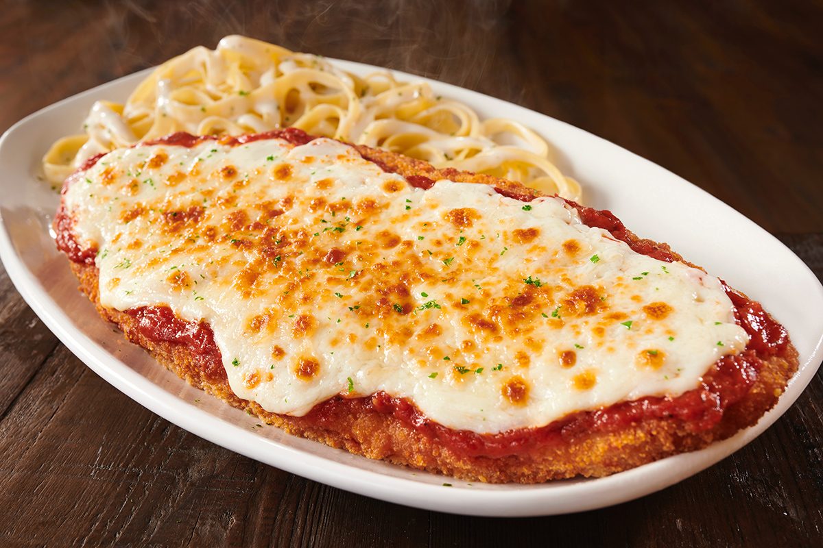 Olive Garden’s Giant Chicken Parm Is BACK—and It’s a Foot Long