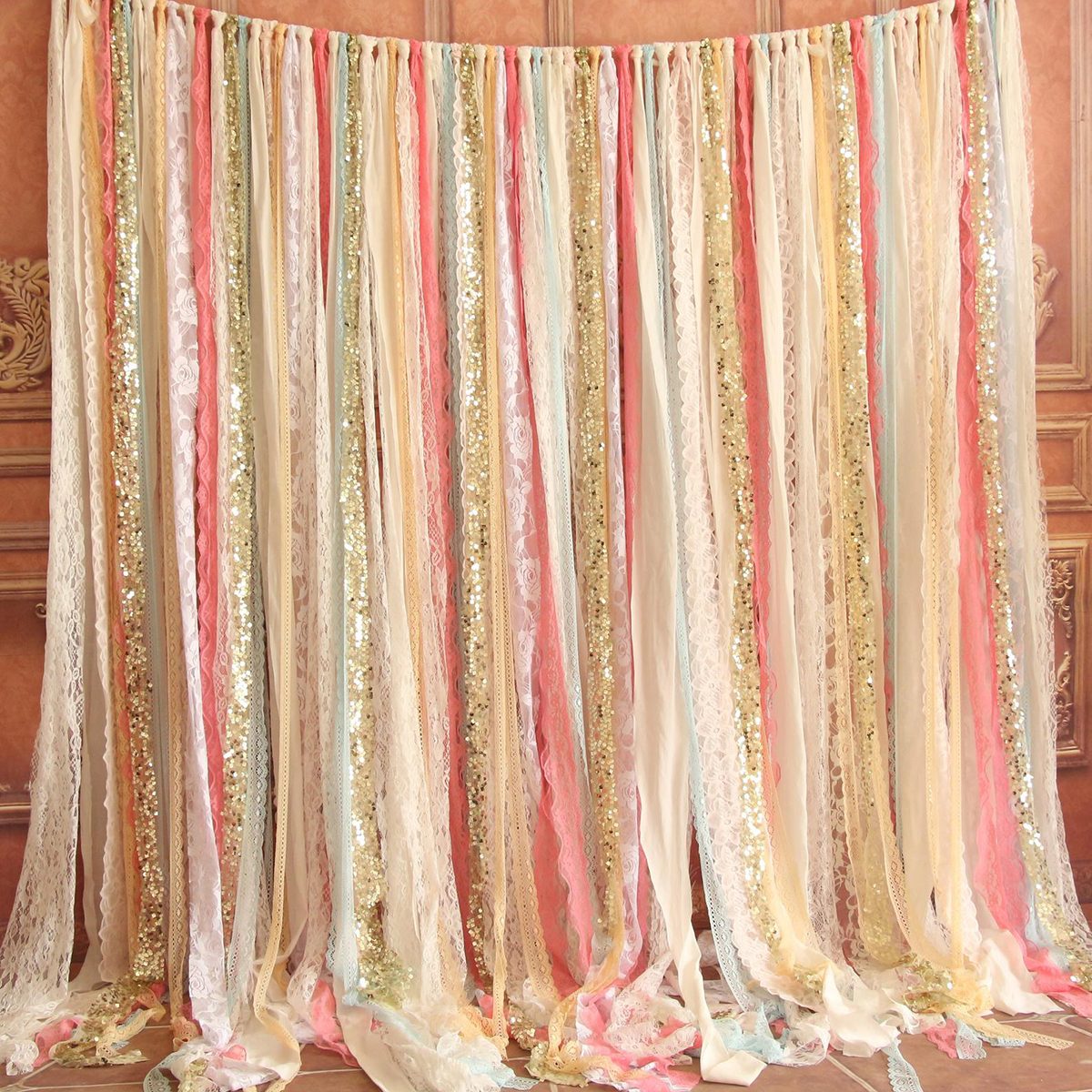 white watermelon red sparkle sequin photo booth photobooth backdrop Wedding ceremony stage,birthday,party curtain baby shower backdrop decor